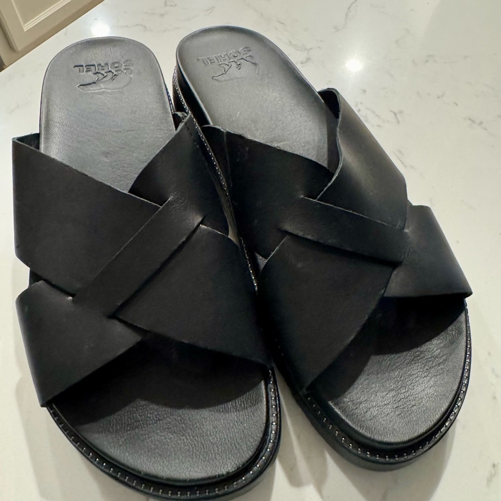 Sorel Roaming Crisscross Slide Sandals 9